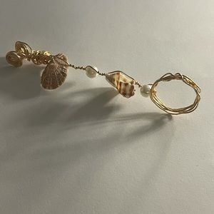 Handmade Seashell Smoke Ring By PR Artisan